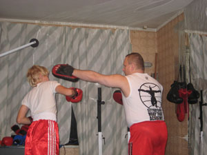 фото: во время тренировки Сергея Каминского во время тренировки
